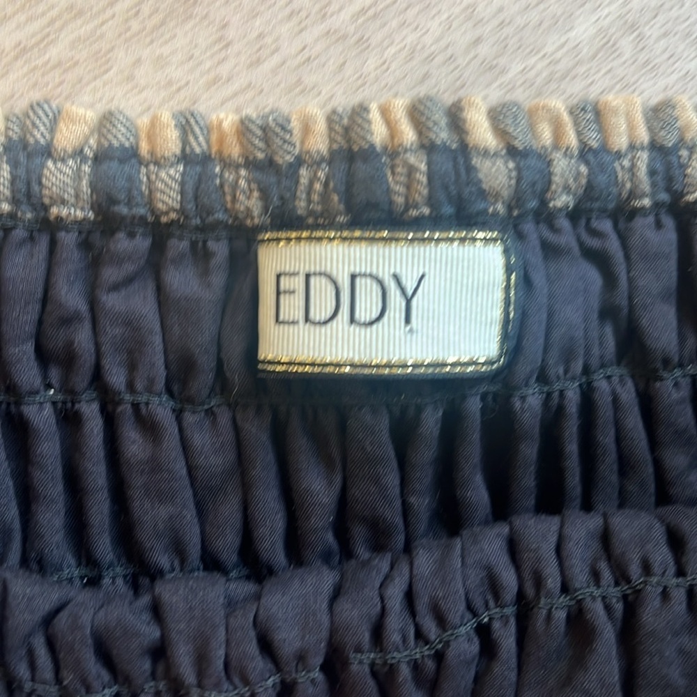 EDDY Stylish Black and Sand Checkered Women's Pants & Top Set - Picture 6 of 8